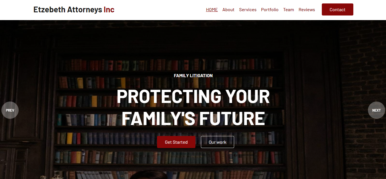 Etzebeth Attorneys Inc website screenshot